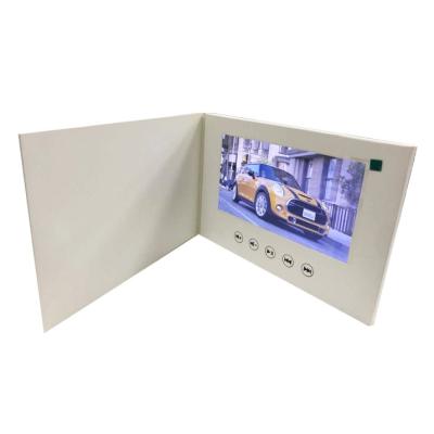 China All 7inch Visual Catalog Brochure Marketing Blank Video Card For Birthday/Wedding/Christmas/Thanksgiving for sale