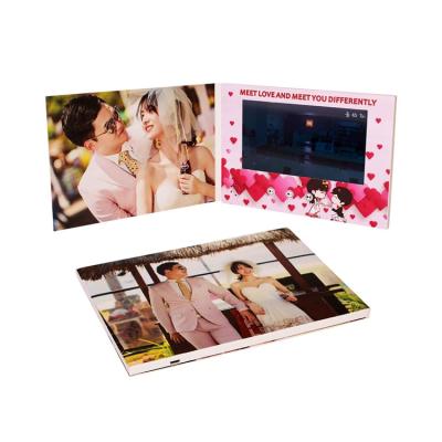 China All Top Selling Birthday/Wedding/Thanksgiving/Christmas Invitation Card With 7inch LCD Screen VCR Brochure With Best Price for sale