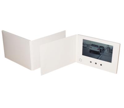 China All White Paper 2.4inch White LCD Video Brochure for sale