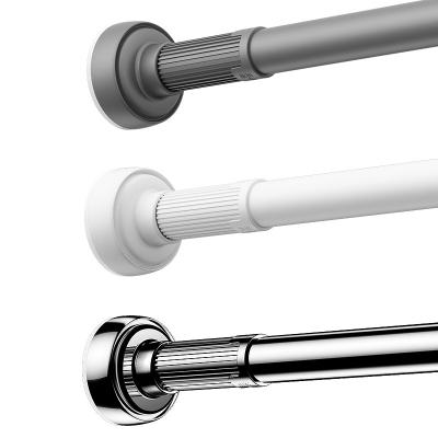 China Modern Customized Adjustable Curtain Shower Rod Poles for Bathroom  Closet for sale