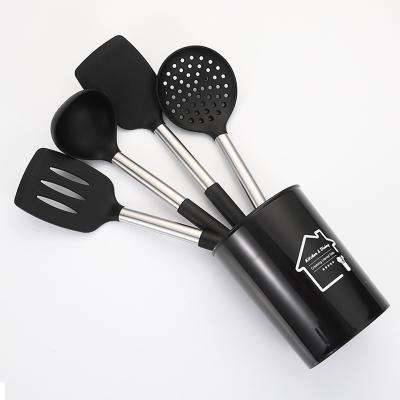 China Viable Yiehoom Silicone 304 Stainless Steel Handle Instrument Kitchen Cook Set Kitchen Utensils Cooking Utensils for sale