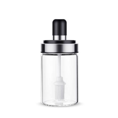 China yiehoom stocked customize logo kavanoz spice jar black lid organizer condiment container holder porta rotating condimentos herb and spice t for sale