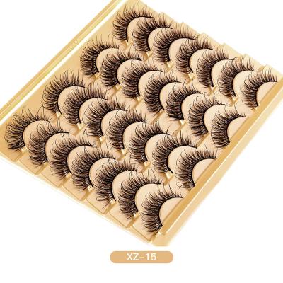 China Thick Hair Natural Thin False Eyelashes 14 Pairs Packing 100% Handmade Stunning Fluffy Vivid Fairy Lashes Butterfly for sale