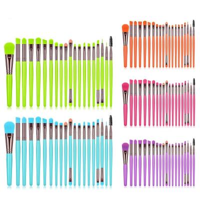 China Factory Price 20 Pcs Makeup Brush Set Soft Hair And Long Lasting Liner Lip Gloss Lip Gloss Eyeshadow Eyeliner Cosmetic Makeup Brush Set for sale