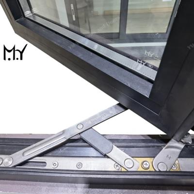 China Swing Outside Open Windows Aluminum Alloy Casement Window YM65WO Tempred Glass Window for sale