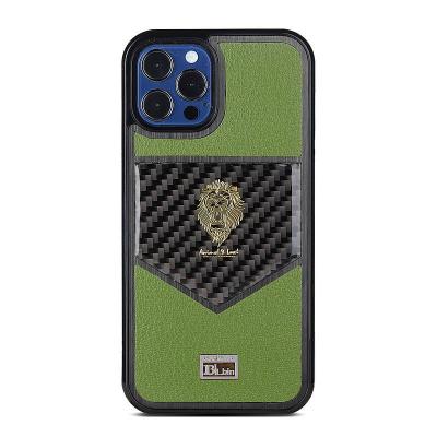 China Customizable Business Style Dropproof Flexible Waterproof Metal Logo Frame Phone Case for sale