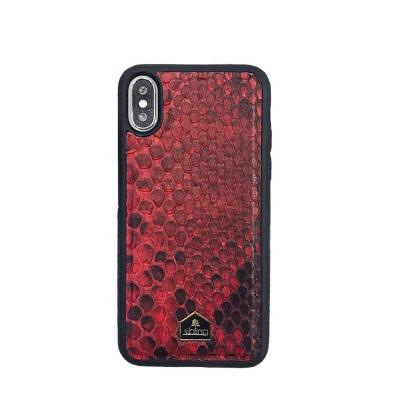 China 2021 Custom Business Tpu Leather PC Leather Python Skin Texeture Packing Shockproof Phone Case For Iphone X12 pro Max Cell Phone Case for sale