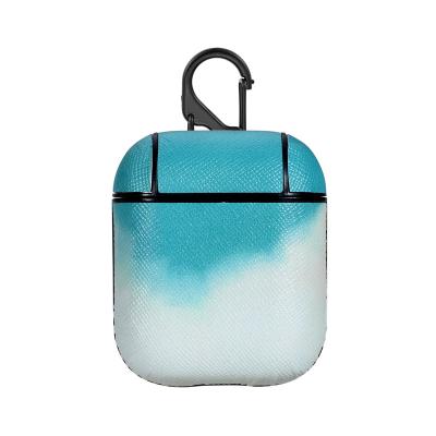 China Anti-drop 2021 Luxury 6 Colors Watercolor Earphone Case For Airpod PU Leather Case For Airpods Pro Cover For Air Pods Cases for sale