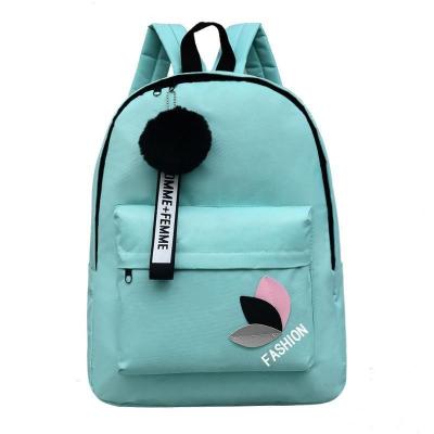 China 2021 other solid backpack girl school bags for teenage college wind women schoolbag for sale