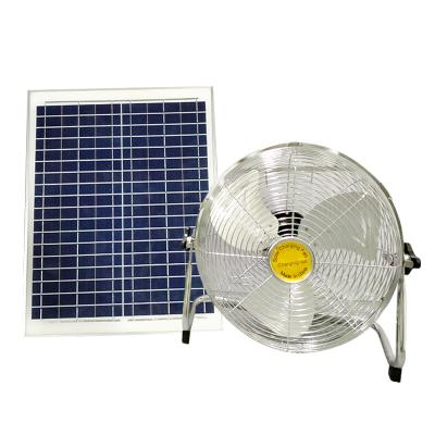 China High Quality Solar Led Solar Fan With 20w Solar Panel Auto-charge, Adjustable To Block Electric Fan for sale