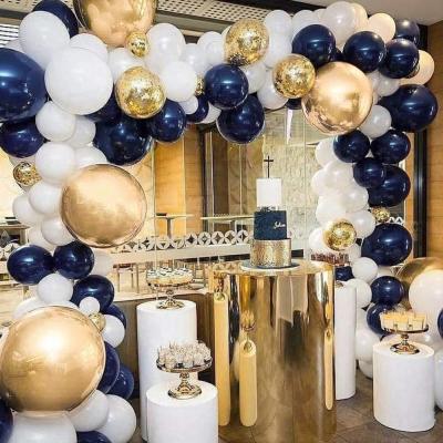 China Festival Decoration 102pcs Navy Blue Balloon Set Birthday Party Heme Decoration Wedding Decoration Balloon Arch Stand for sale