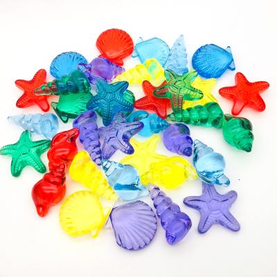 China Factory Wholesale Acrylic Beads Sea Theme Plastic Beads Bulk Acrylic Diamond Decor For Kid Party Home for sale