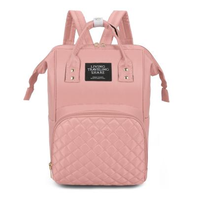 China Fashionable Multifunctional Water Resistant Mom Backpack Diaper Bag Large Hanging Bag For Travel Diaper Baby for sale