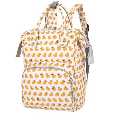 China New Design Print Printing Diaper Bag Multifunctional Cute Maternity Diaper Backpack Purpose Changing Bag For Travel Baby Care Baby Diaper Bags for sale