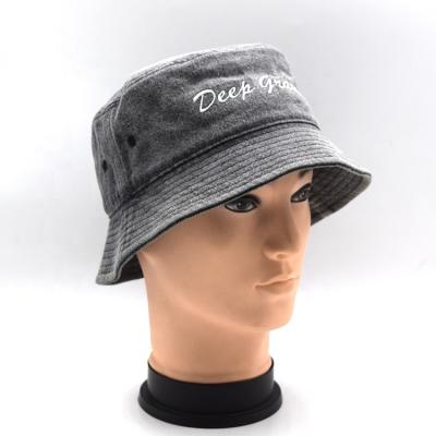 China Old Fashioned Washed Stone Mill Bucket Hat Customized Retro Sunscreen Fisherman Old Washed Bucket Hat Fisherman Hat for sale