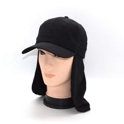 China Outdoor Plush Coat Baseball Cap Laser Perforated Breathable Sports Cover Breathable Perforated Outdoor Sunscreen Hat for sale