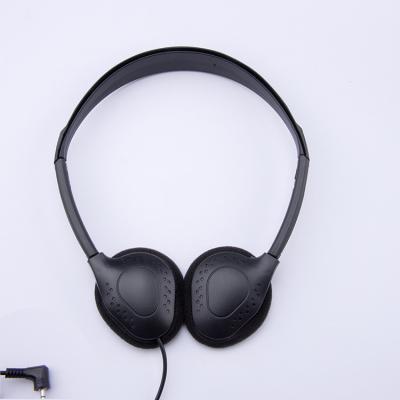 China Disposable Perfect Sound Over Head Headphones Bulk Headset Low Cost One Time Use for sale