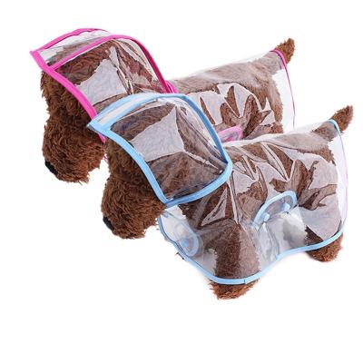 China Sustainable Pet Products Pet Supplies Clear Plastic Poncho Fashion Small And Medium Dogs Teddies Dog Raincoat New PetPet Apparel And Acce for sale