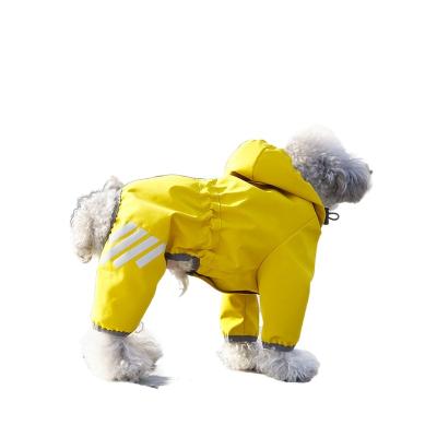 China Pet Products Pet Raincoat Summer Dog Clothes Stocked Clothes Breathable Clothing And Accessories Pet Leisure Full Four Feet Bag OutdoorPet for sale