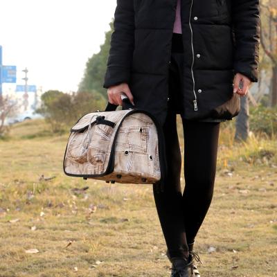 China Sustainable Design Dog Pet Supplies High Quality Outdoor Fashionable Cat Dog Walking Bag for sale