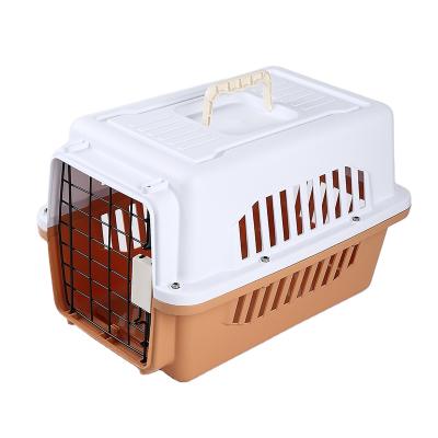 China Breathable Airline Approved Portable Classic House Shaped Cat Carrier PP Dog Carrier for sale