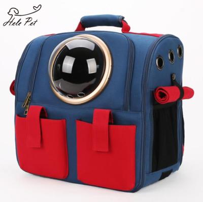 China Factory New Design 2021 Hot Selling Breathable Pet Shoulder Transparent Backpack for sale