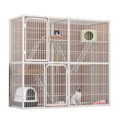 China High Quality Cat Cage Double Floor 4 Piece Sustainable Sized Durable Pet Cage LARGE for sale