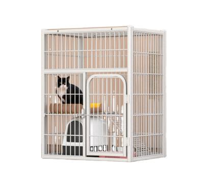 China Durable Pet Product Durable Galvanized Square Tube Cat Cage Pet Cage Cat House High Quality for sale