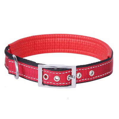 China 2020 New Amazon Brand Style Dog Collar Reflective All Size Dog Black Nylon Collar Fashionable Customized Brown Collar for sale