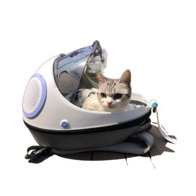 China Portable Breathable Pet Products Cat Space Bag Dog Capsule Bag Eggshell Viable Transparent Travel Backpack Breathable Pet Cages,Carr for sale