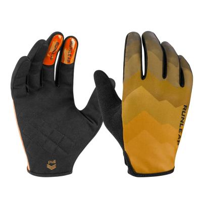 China Orange Cube Motorcycle Mtb ATV Mountain Bike Cycling Riding Gloves Comfortable For Long Finger Bike Gloves Summer for sale