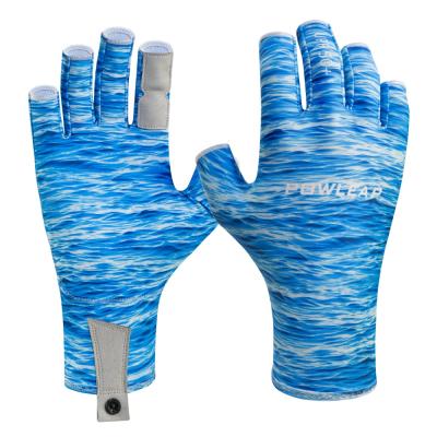 China Lightweight Custom Men's UV Shield Sun Shield Fishing Gloves Manufacturer for sale