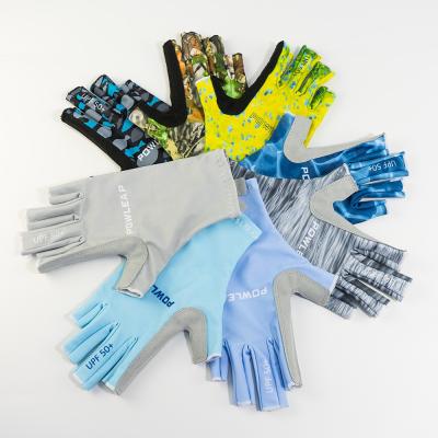 China Lightweight New Arrival Fingerless UV Fishing Gloves For Sun Protection for sale