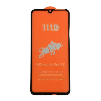 China Protect Phone Screen Ready To Board 111D Full Glue Mobile Phone Glass For Honor 10 Lite Full Cover Screen Protector Glass For Huawei P Smart 2019 for sale