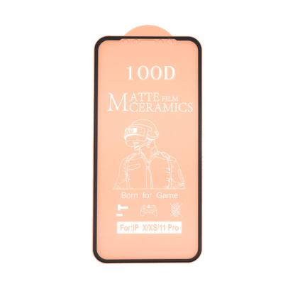 China Matte Not Broken Ceramic Protective Film Cell Phone Factory Price 100D Anti Fingerprint Film For iPhone 11 11Pro 12 Max Pro for sale