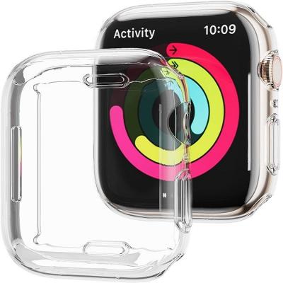 China Factory Price TPU Shockproof Soft Watch Case Protector Shockproof Protector For Apple Watch 40mm 44mm for sale