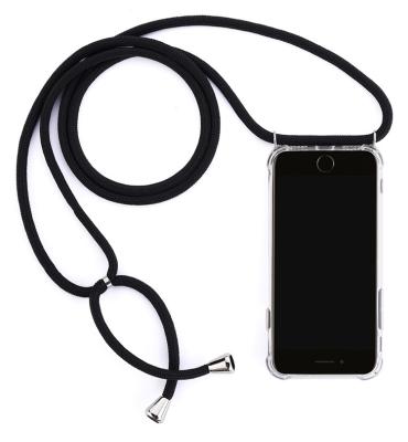 China Acrylic TPU Cell Phone Protector 1.5mm TPU Cover Transparent Colorful iPhone 12 pro 11 max Lanyard Phone Bag For pro for sale