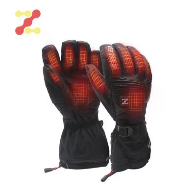 China Winter Outdoor Sports Motorcycle Skiing Snowboard Heating Windproof Waterproof Heated Gloves for sale