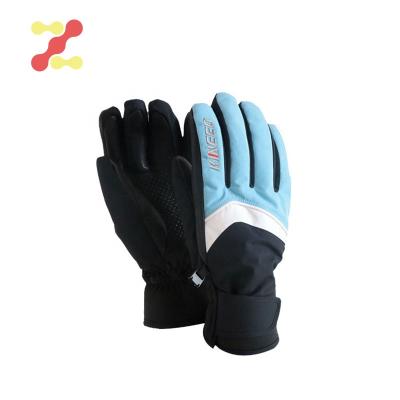 China Women Winter Touch Screen Snowboarding Sheepskin Ski Leather Gloves for sale