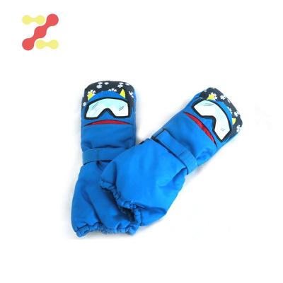 China Long Girl Ski Mittens Kids Snow Gloves Warm Ski Gloves Waterproof Windproof Boy Winter Cuff Children for sale