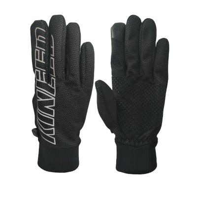 China Lightweight Black Cycling Gloves Winter Running Glove for sale