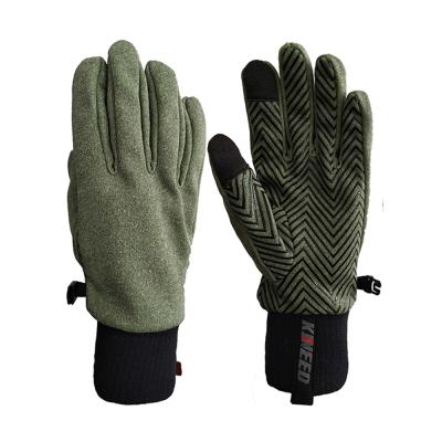 China Nylon Spandex And Polyester Glove Comfortable Running Palm Cuff Printing Silicon Glove for sale