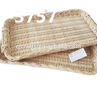 China No 3757* RATTAN TRAY HANDMADE RATTAN BREAD TRAY for sale