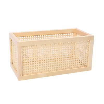 China Factory Outlet Sustainable Trunk Rattan Woven Baskets Picnic Christmas Gift Baskets Homemade Baskets Woven Baskets for sale