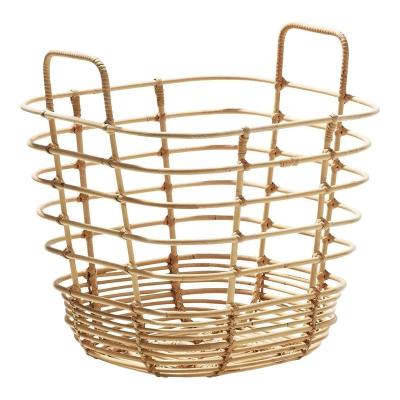 China Viable can be optional customized high quality lace rattan lace rattan storage basket features hollow basket different shape for sale