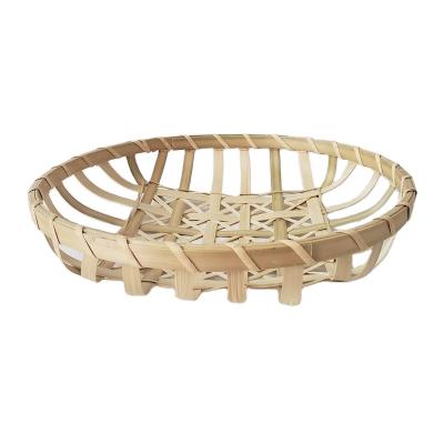 China China factory direct sales pure handmade wall hanging flower decorative bamboo basket for sale