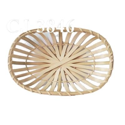 China China factory direct sales can be customized pure handmade bamboo wall hanging flower basket for sale