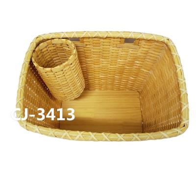 China China No.3413 chip bicycle basket,handmade wall hanging baket,house wares hanging basket for sale