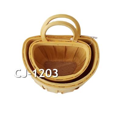 China China No.1229 series chip handle basket, for flower packing, gift package, for sale