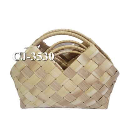 China China NO.3530, handmade chip bag, cheap beauty S/3 handbag made by chip for sale